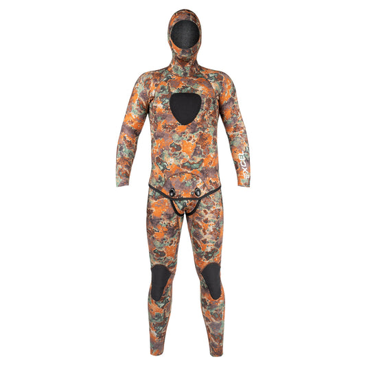 Men's Free Diver 2-Piece Set Hooded Full Wetsuit 5mm