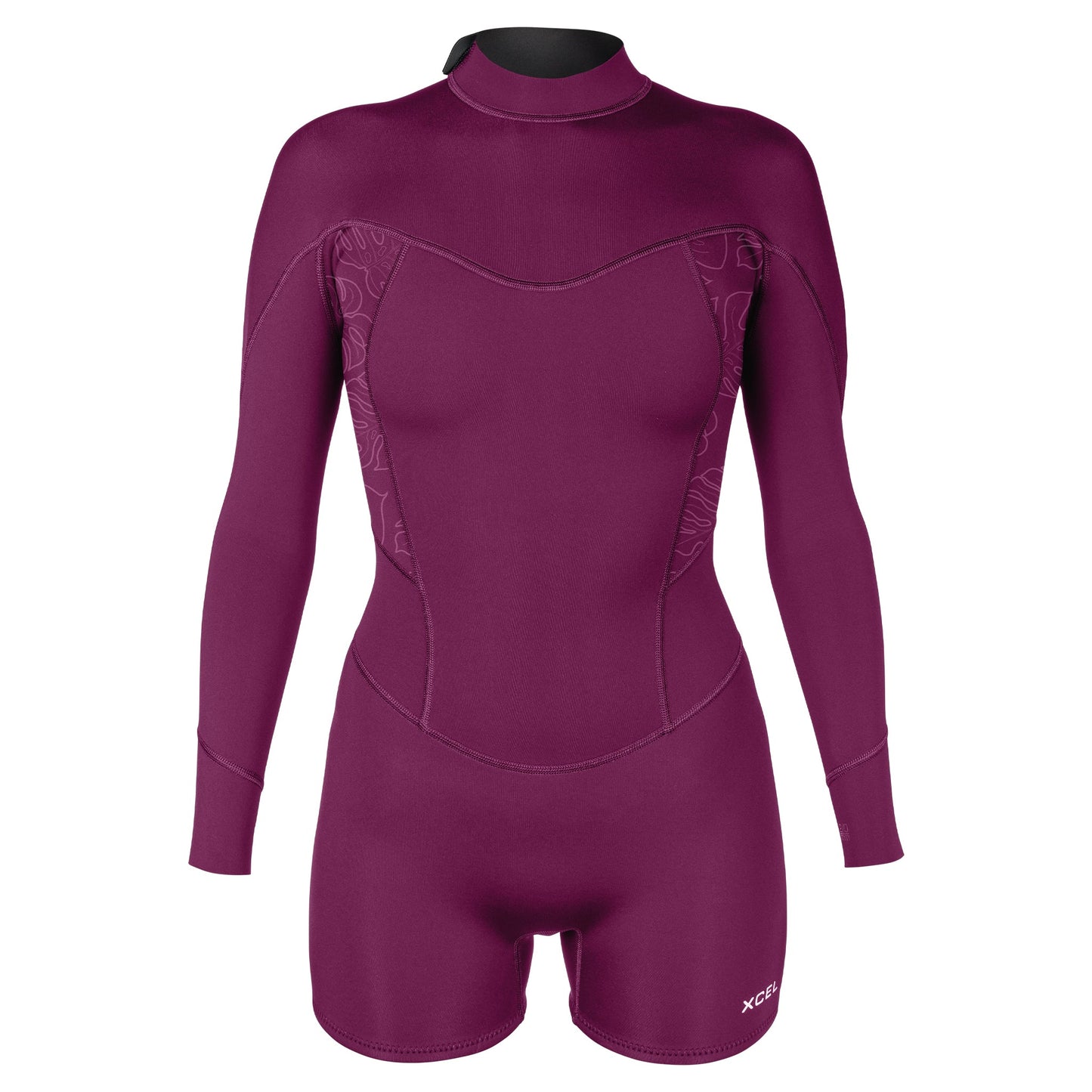 Women's Axis Long Sleeve Back Zip Boy Short Spring Wetsuit 2mm