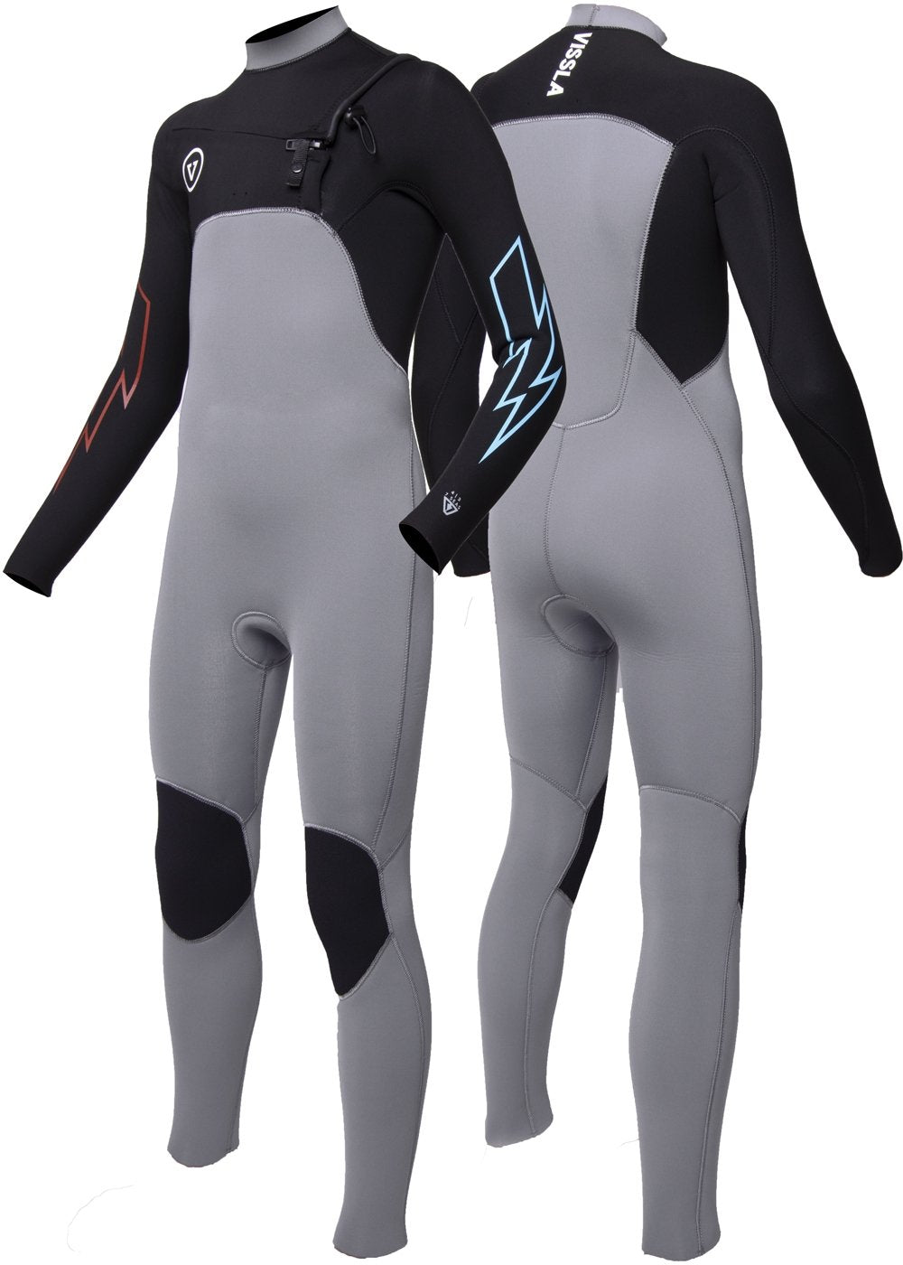 7 Seas Boys 3-2 Bolt Full Chest Zip Wetsuit